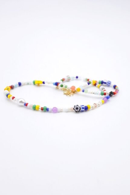 Irine Flower and Beads Necklace